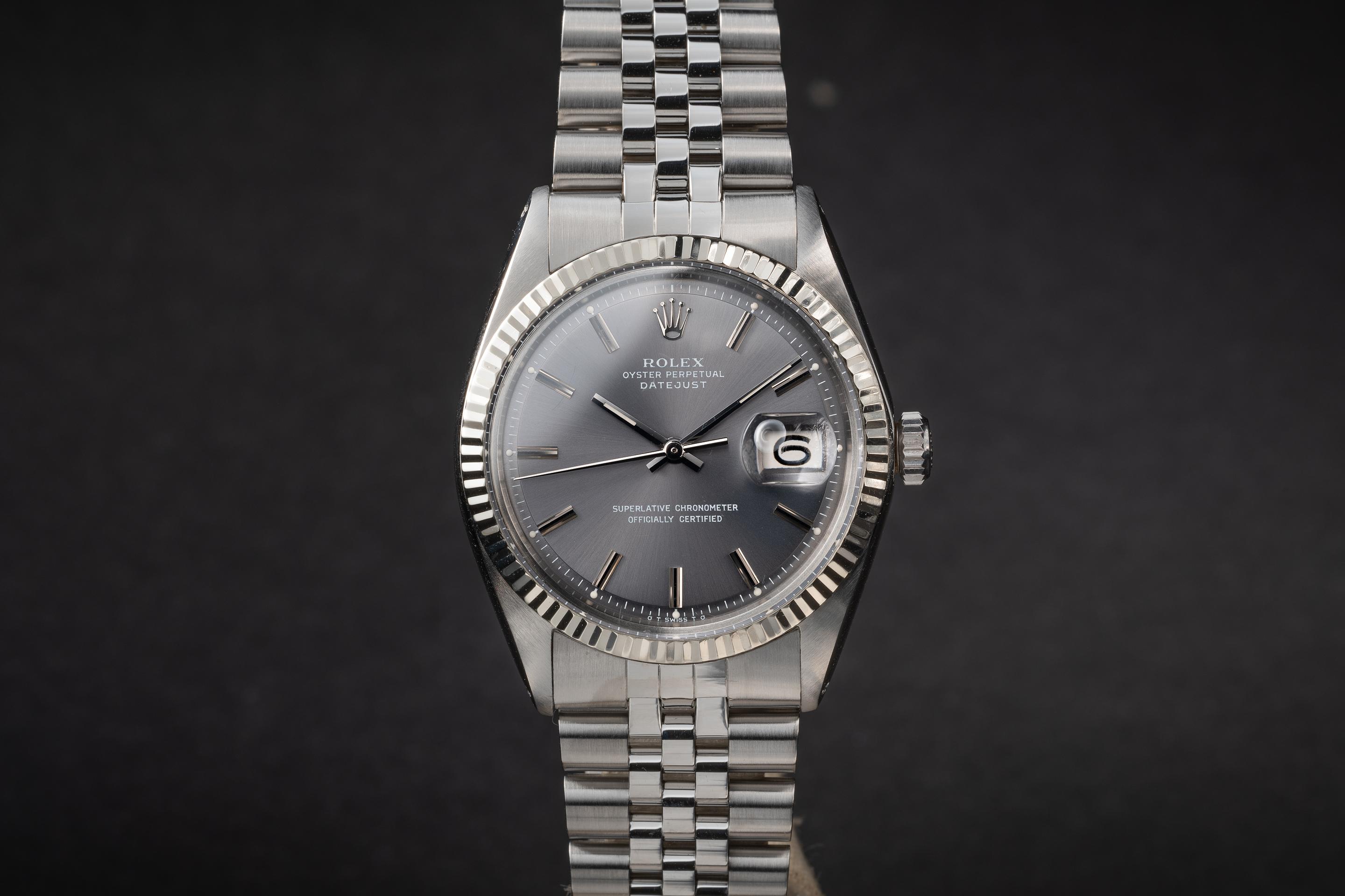 Rolex 1601 grey on sale dial