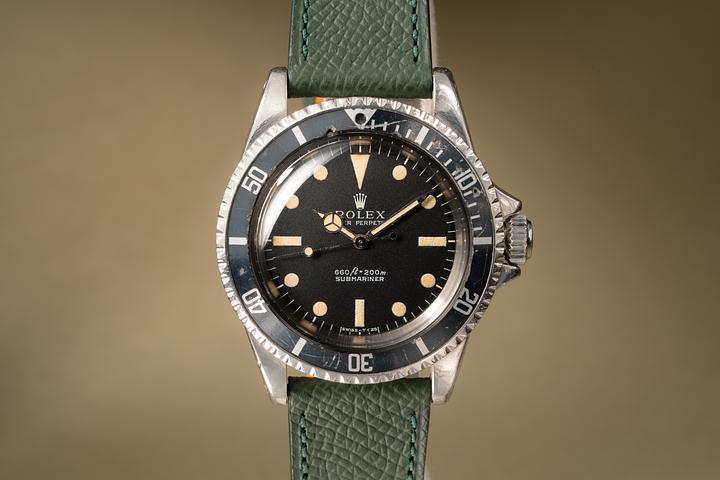 Tropical Watch 1968 Rolex Submariner 5513 Serif Dial with Service Papers