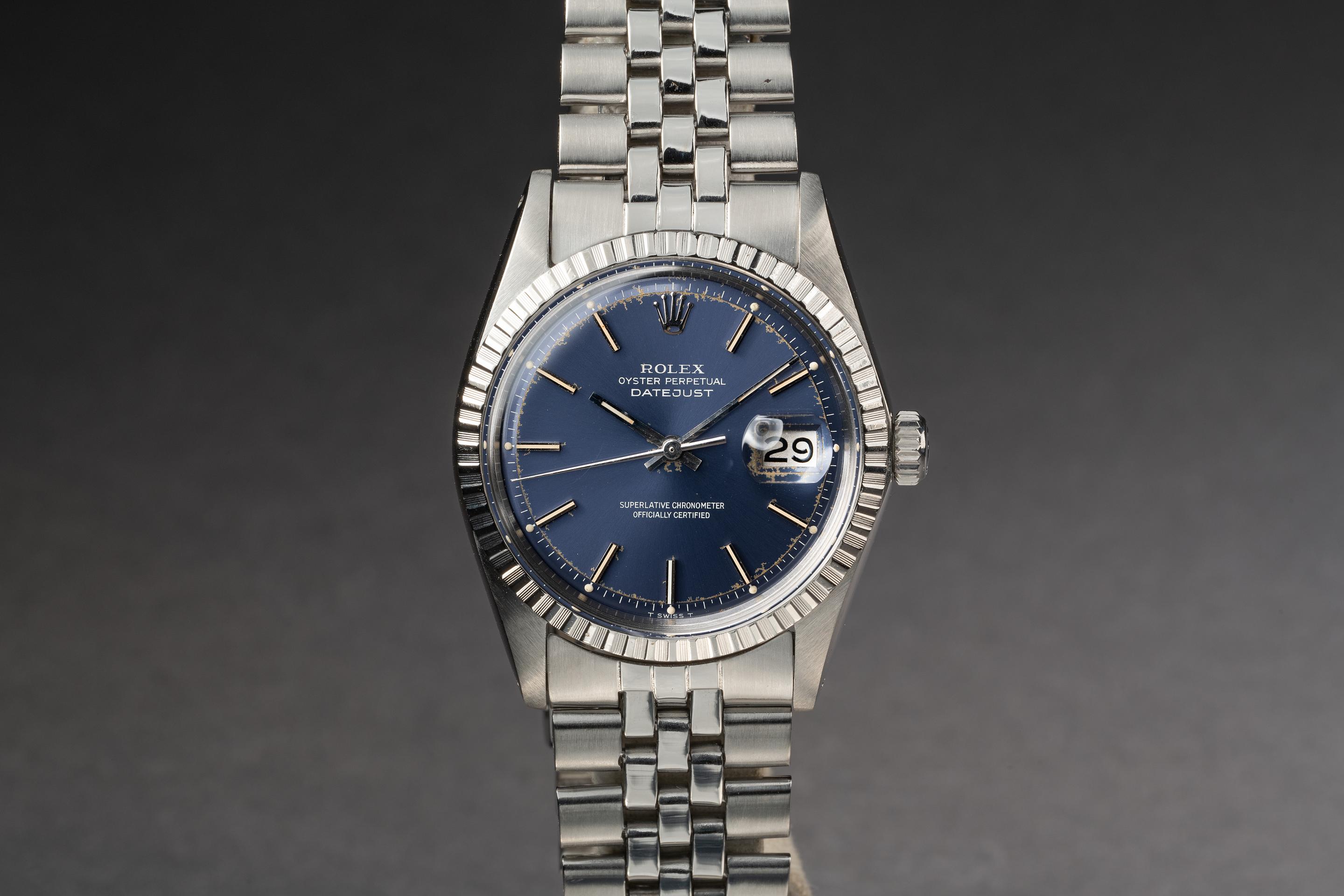 Tropical Watch 1973 Rolex DateJust 1603 Blue Dial