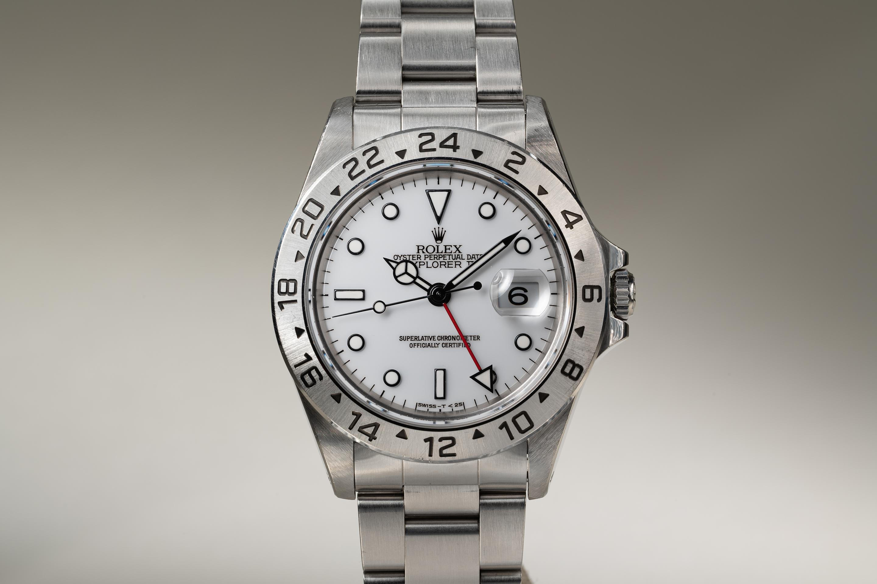 Tropical Watch 1996 Rolex Explorer II 16570 Porcelain Dial