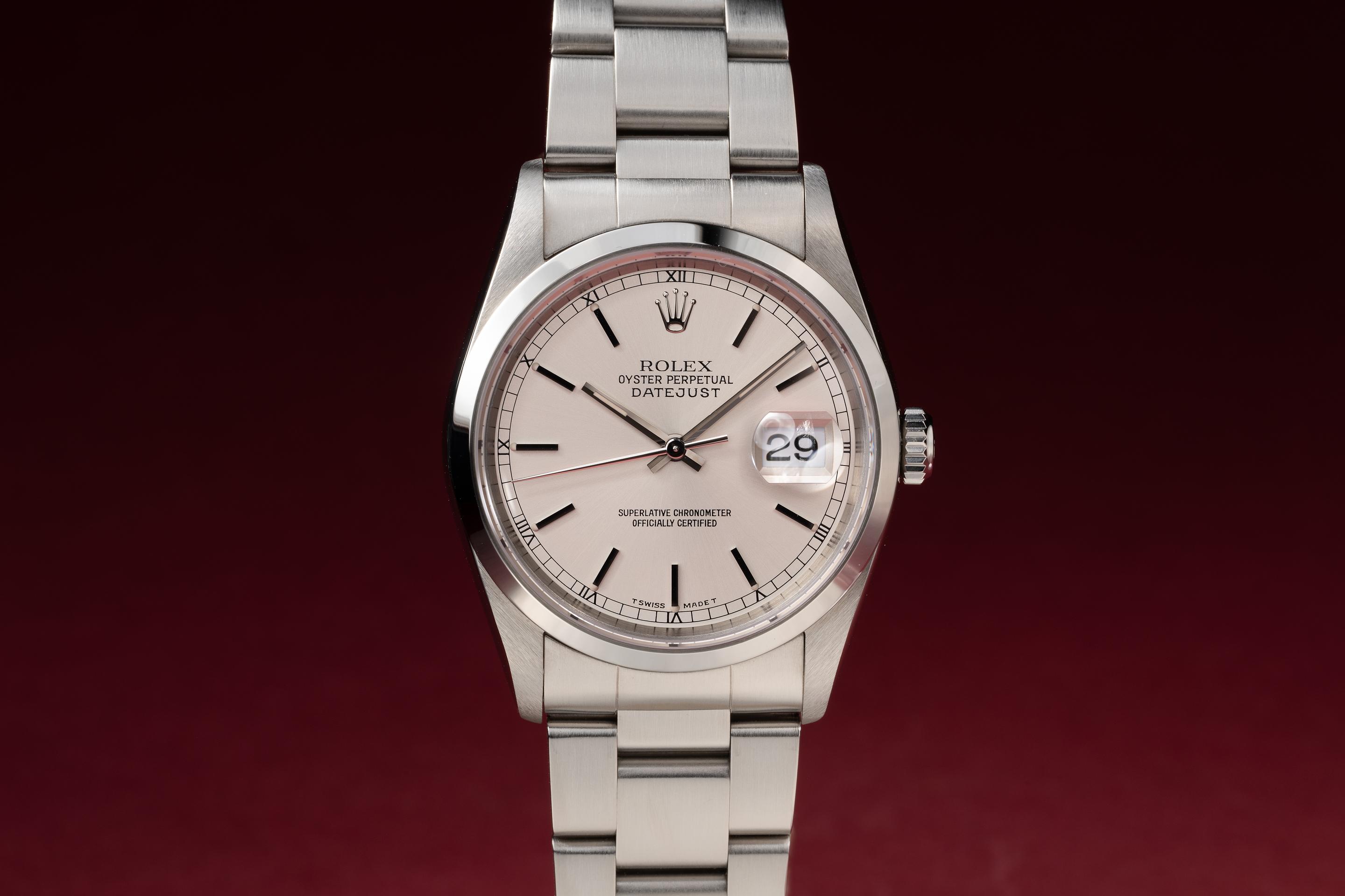 Rolex 16200 best sale silver dial