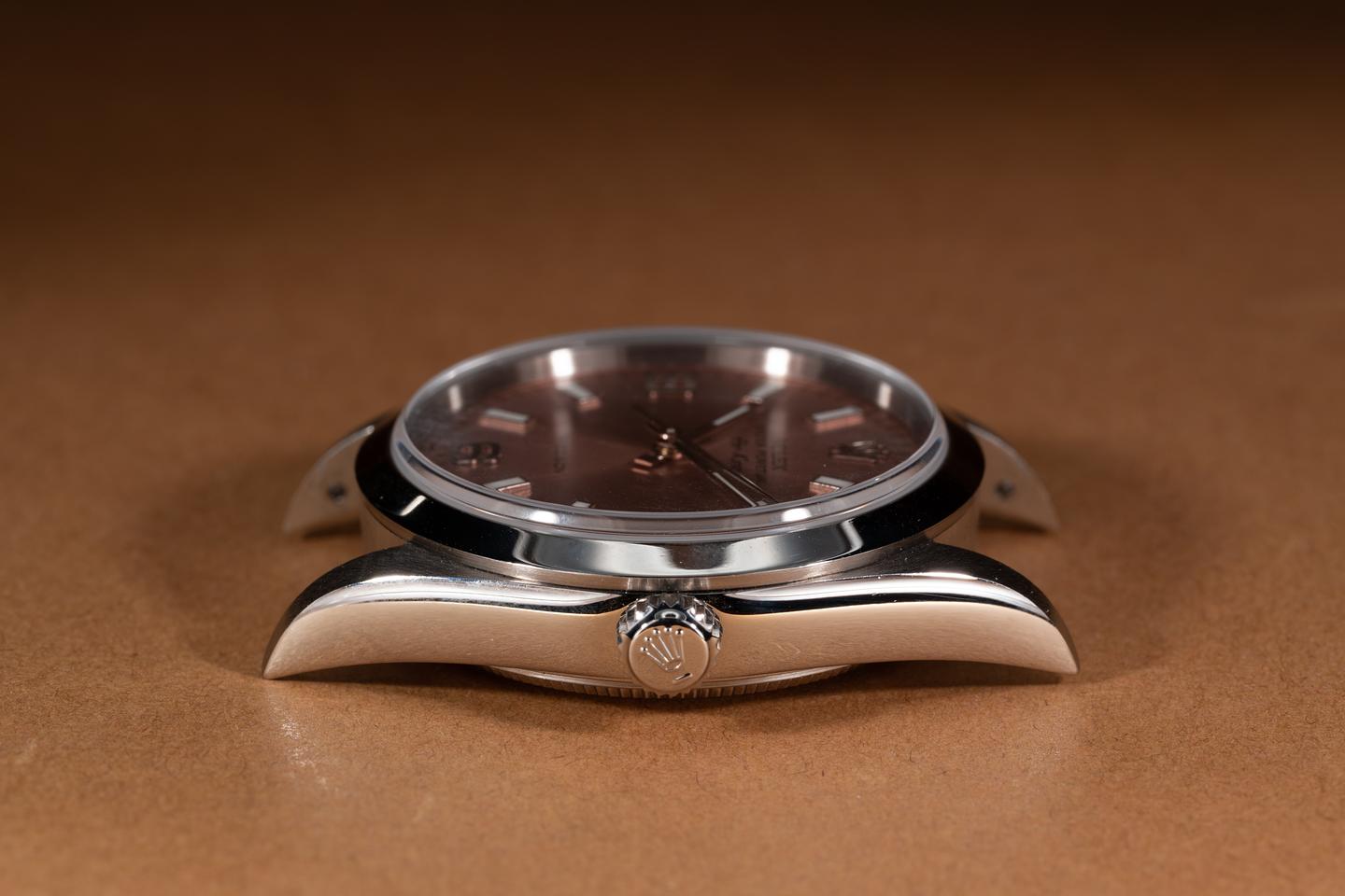 2000 Rolex Air-King 14000 Salmon Dial | Tropical Watch