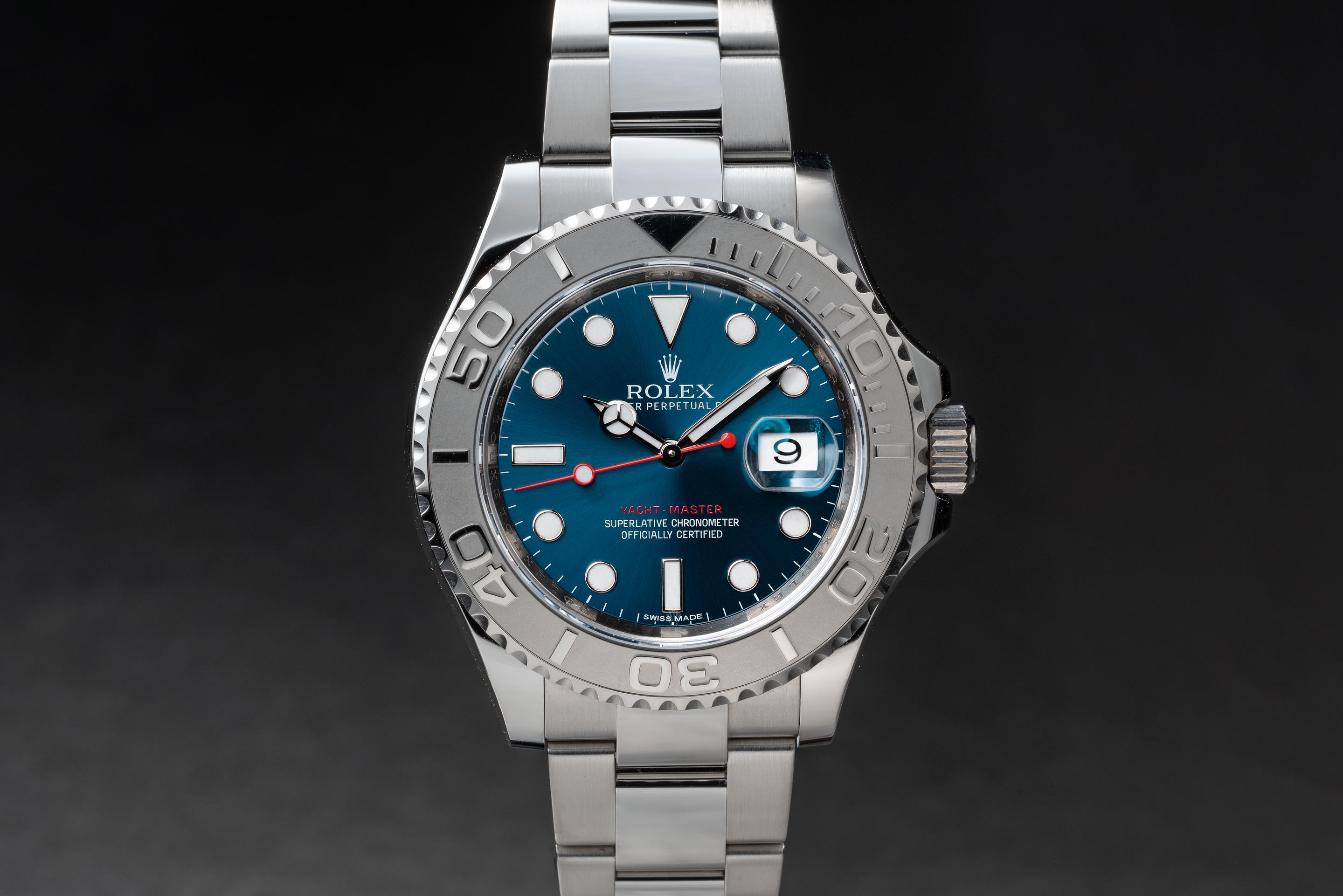 2015 Rolex Yacht Master 116622 Blue Dial with Papers