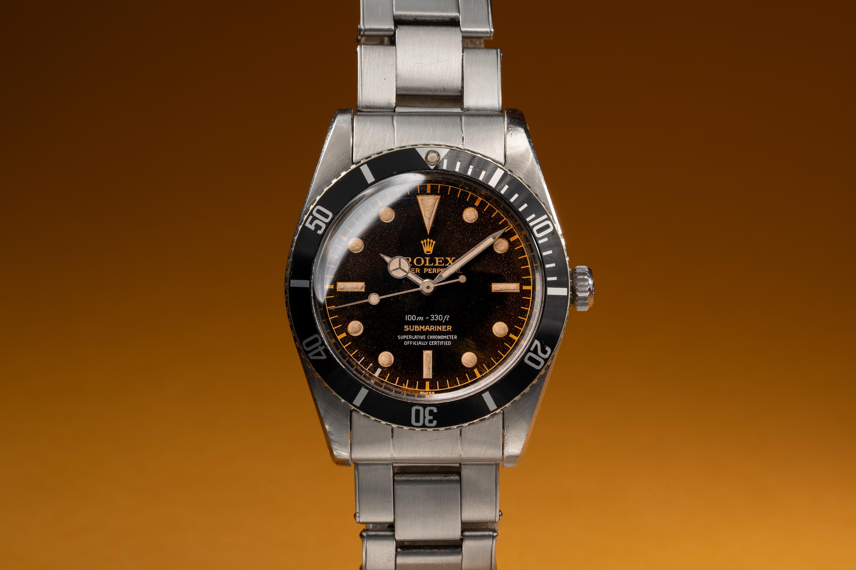 Tropical Watch 1958 Rolex Submariner 5508 Tropical Gilt Dial