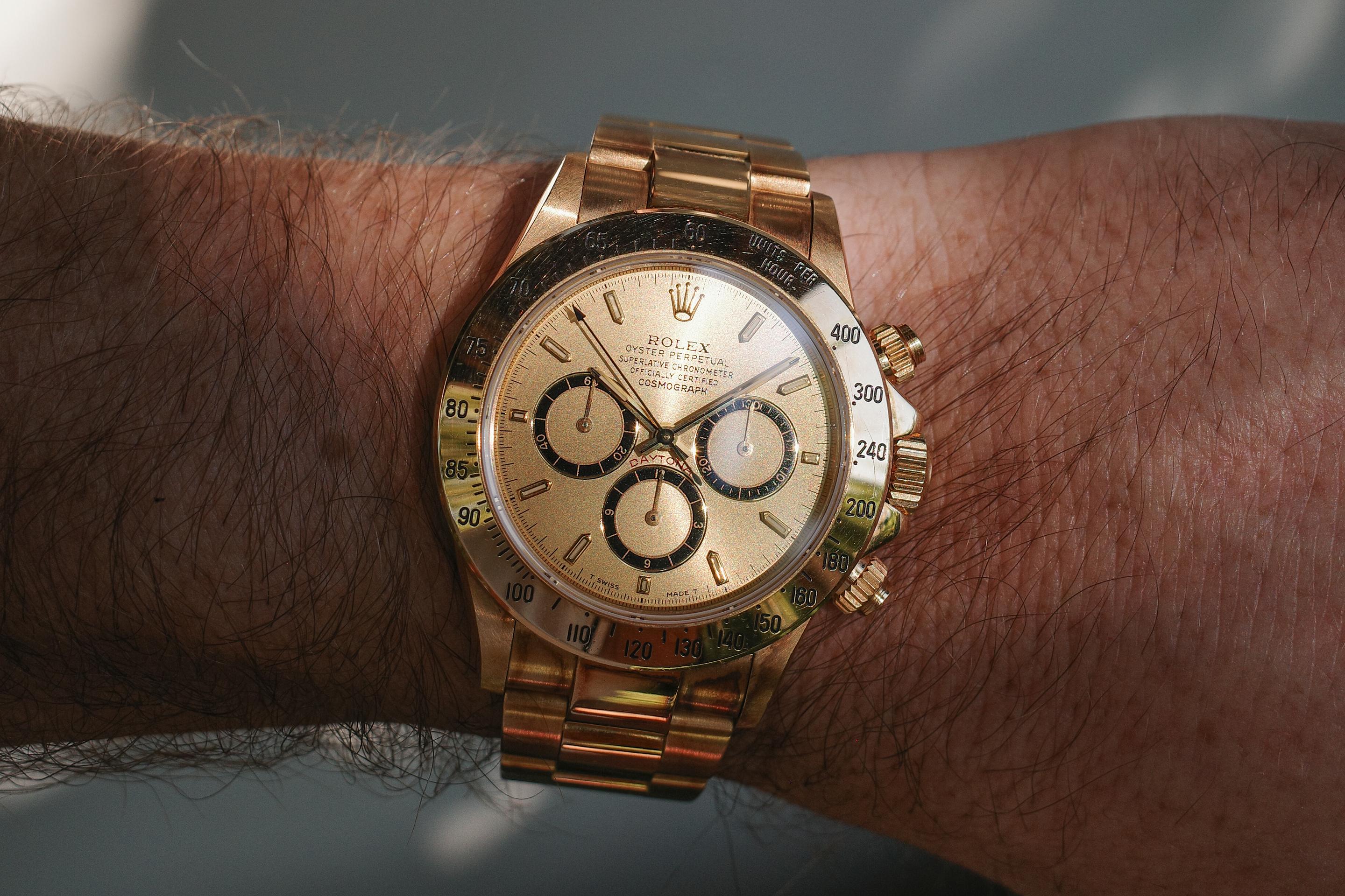 Tropical Watch 1991 Rolex 18K YG Daytona 16528 Champagne