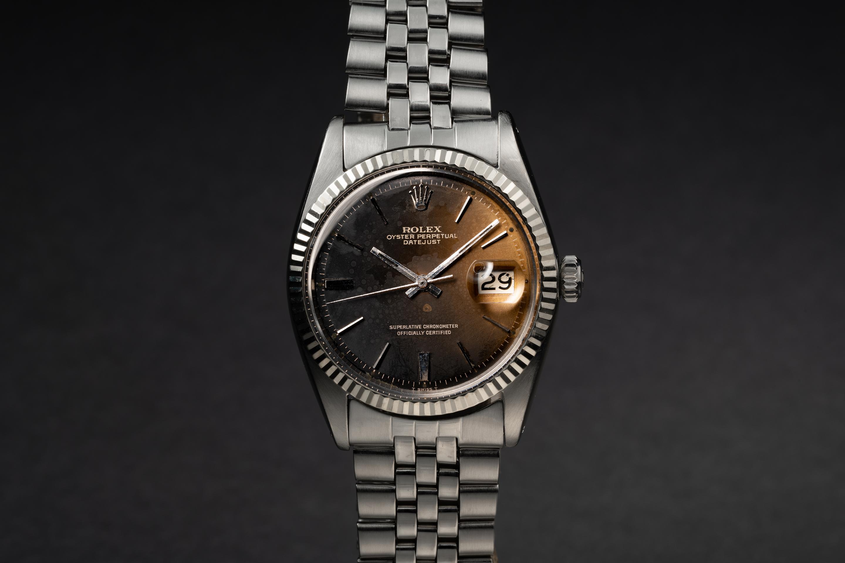 Tropical Watch 1966 Rolex DateJust 1601 Gilt Dial