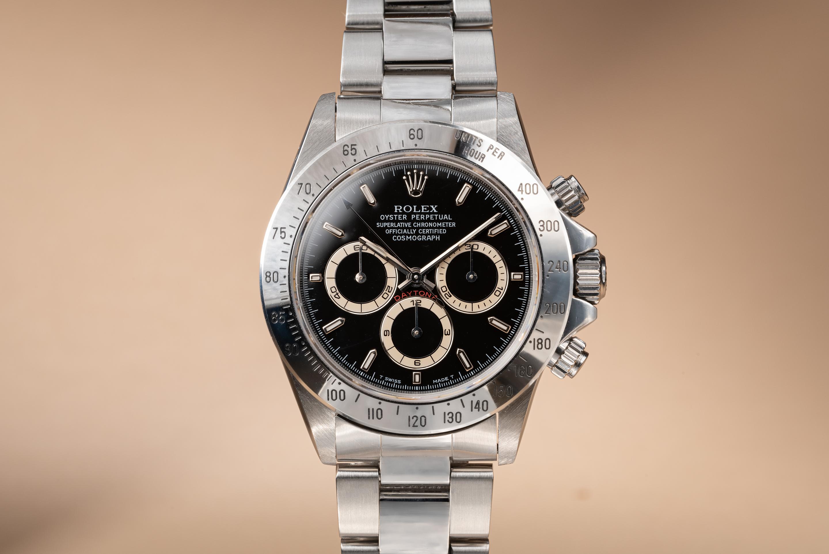 Tropical Watch 1998 Rolex Zenith Daytona 16520 Black Dial with