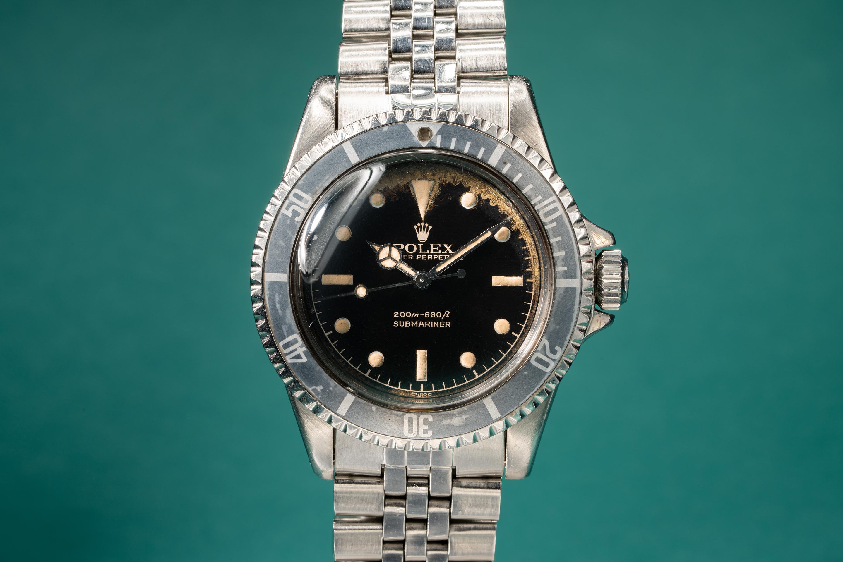 Tropical Watch 1963 Rolex Submariner 5512 with Gilt Chapter Ring