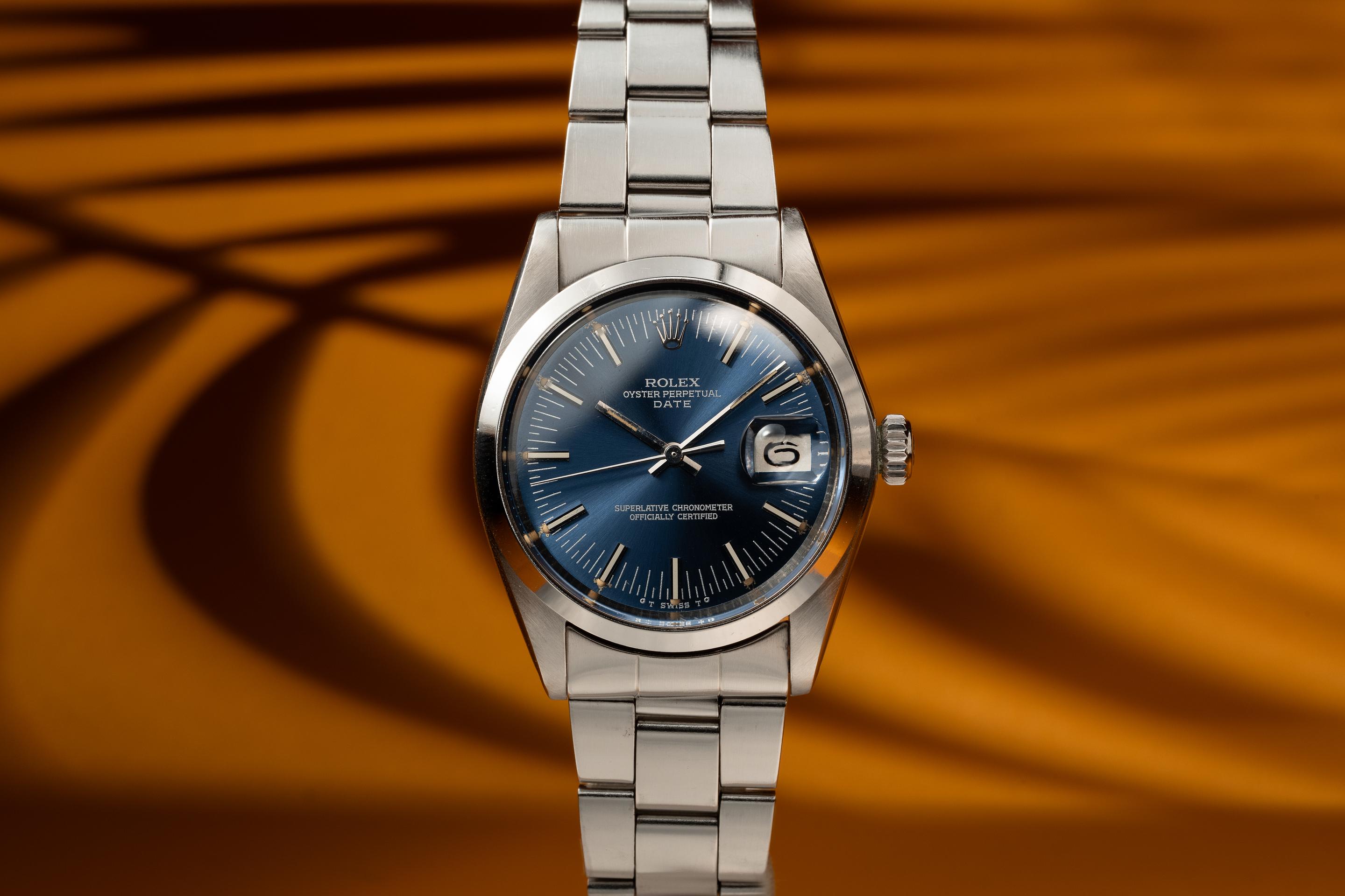 Tropical Watch 1973 Rolex Date 1500 Blue Dial