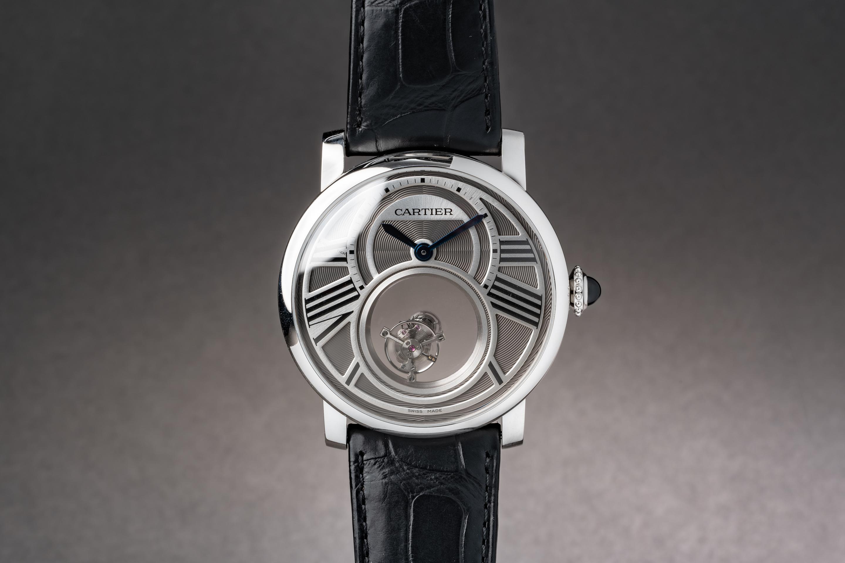 rotonde de cartier mysterious double tourbillon watch