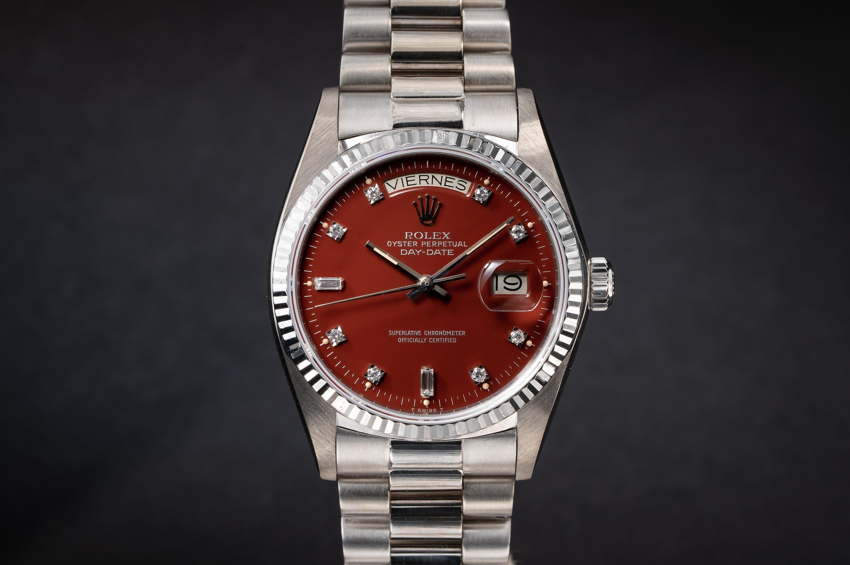 Rolex oxblood on sale