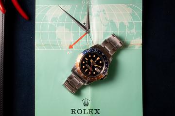 1964 Rolex PCG GMT-Master 1675 Gilt Double Swiss Underline Dial with Box & Papers