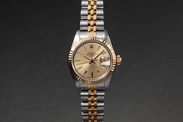 1986 Rolex Ladies Date 69173 Champagne Dial