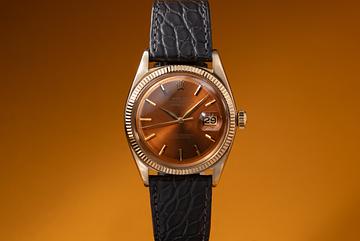 1961 Rolex 14k YG DateJust 1601 Tropical Dial