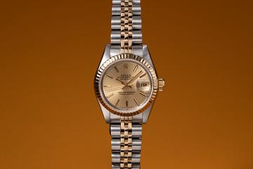 1987 Rolex Ladies Two-Tone DateJust 69173 Champagne Dial