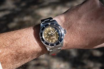 1966 Rolex Submariner 5513 Meters First Gilt Tropical Dial 