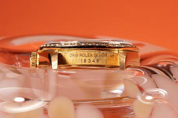1990 Rolex 18K YG Day-Date 18348 Lapis Pinball Dial | Tropical Watch