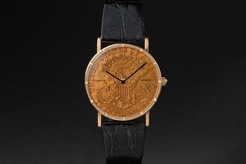 Corum 18k YG Twenty Dollar Coin Watch 1904