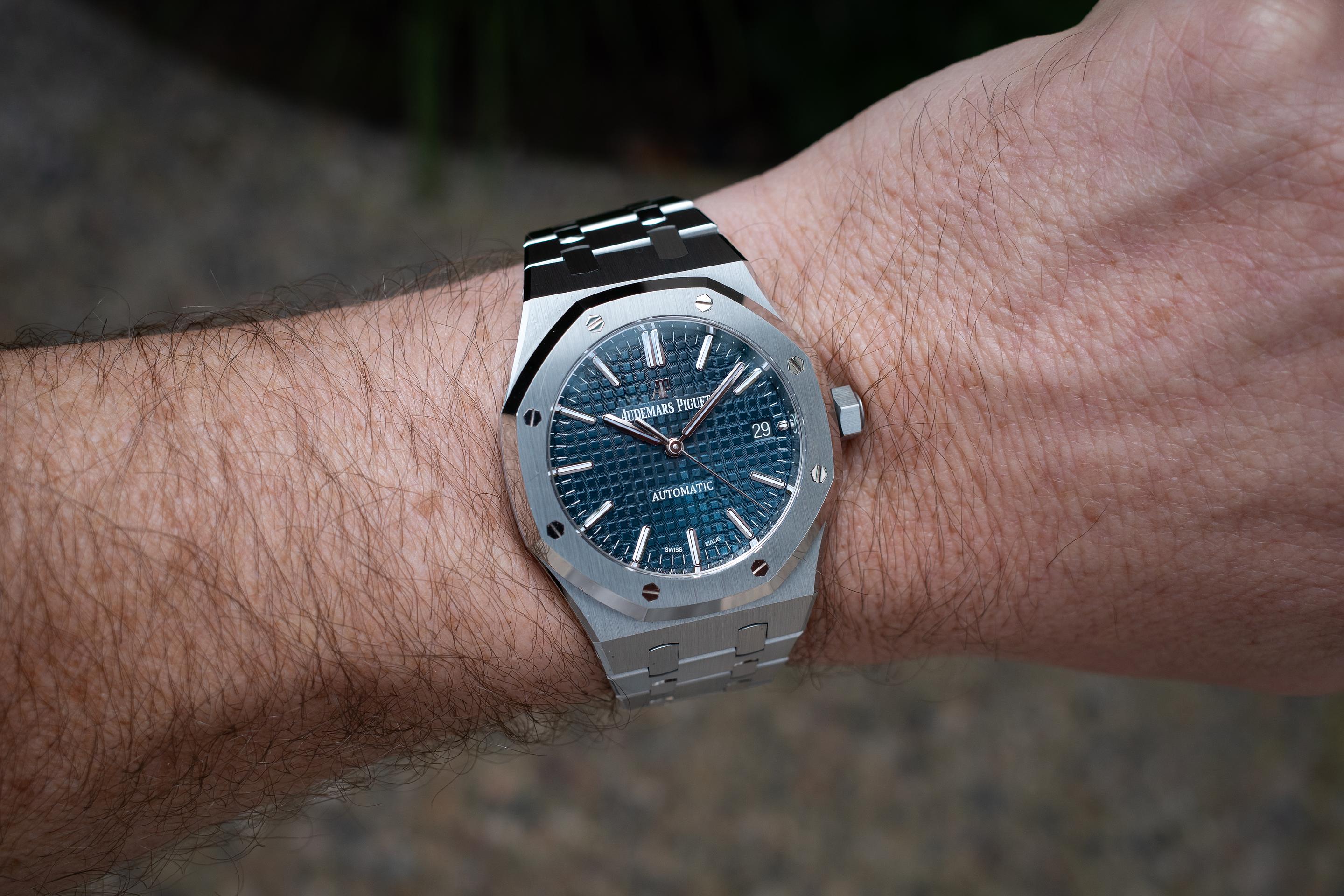 15450st On Wrist Ap 15450 On Wrist Watch 15450 Audemars Piguet Ap