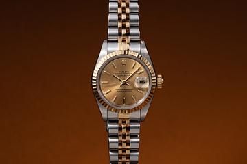 1995 Rolex Ladies Two-Tone DateJust 69173 Champagne Dial with Papers 