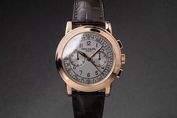2000's Patek Philippe 18K RG Chronograph 5070R Grey Dial with Box & Papers