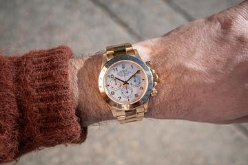 1996 Rolex 18K YG Daytona 16528 MOP Arabic Dial 