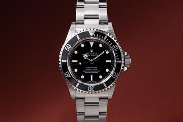 2008 Rolex Submariner 14060M with Papers and 4 Line Dial 