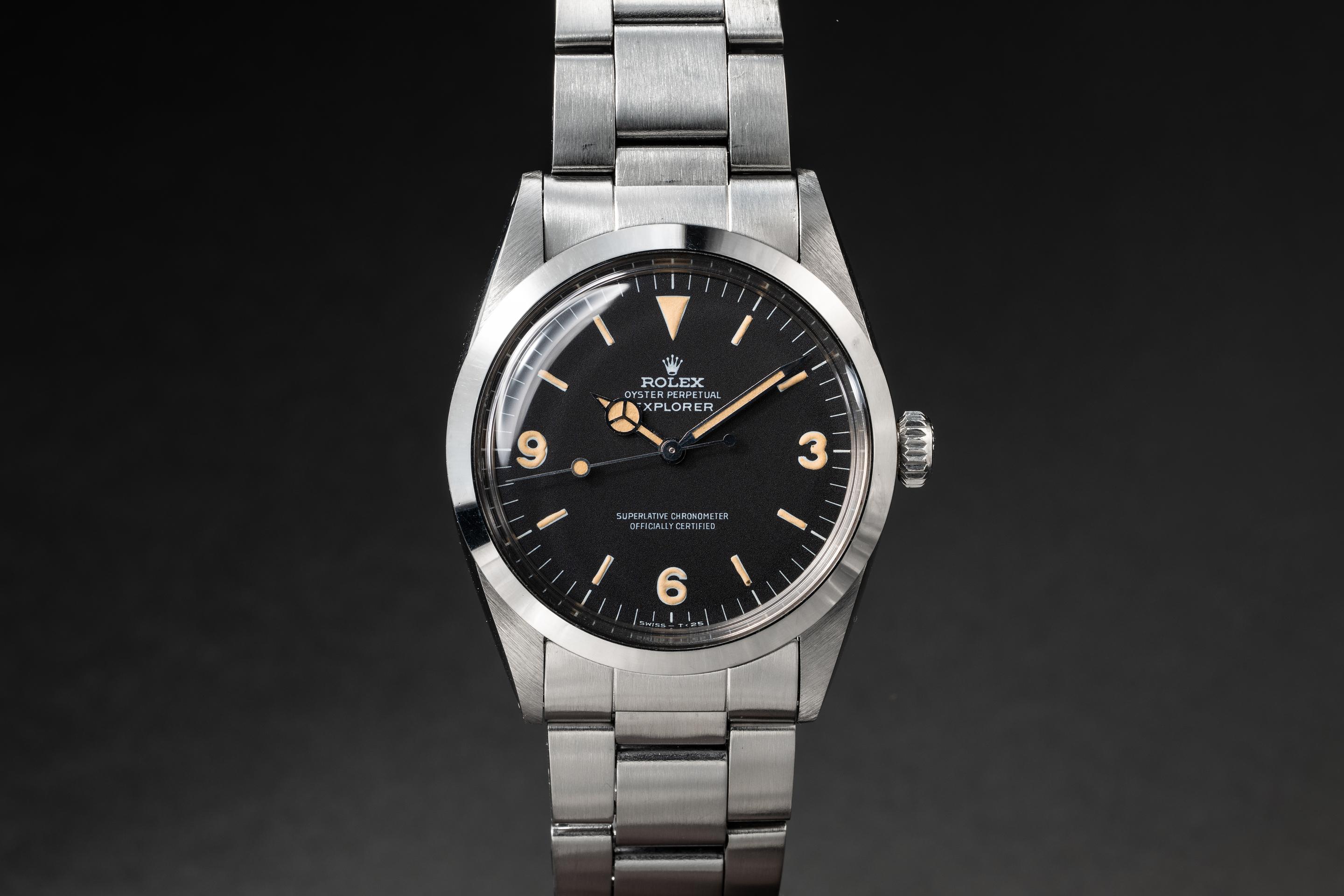 1967 Rolex Explorer 1016 with Service Papers Tropical Watch