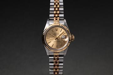 1991 Rolex Two-Tone Ladies DateJust 69173 Champagne Dial with Papers