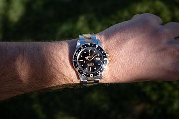 1982 Rolex Two-Tone GMT-Master 16753 Black Dial 