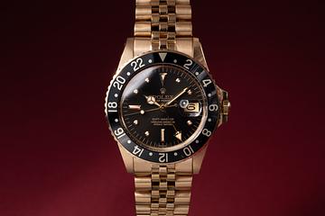 1978 Rolex 18K YG GMT-Master 1675 Black Nipple Dial