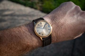 1973 Patek Philippe 18K Yellow Gold Calatrava Champagne Roman Numeral Dial with Extract Papers