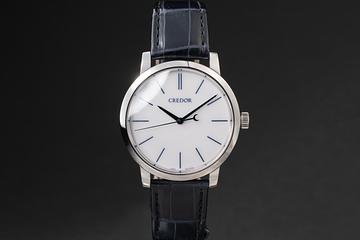 NOS 2022 Seiko Platinum Credor Eichi II GBLT999 White Porcelain Dial with Box & Papers